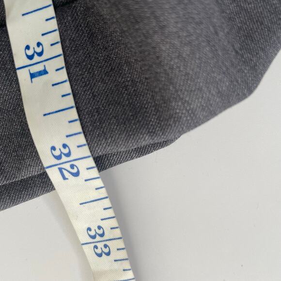 Chaps Mens Dress Pants 100% Wool Mens Gray Slacks Waist 36 - Picture 6 of 7